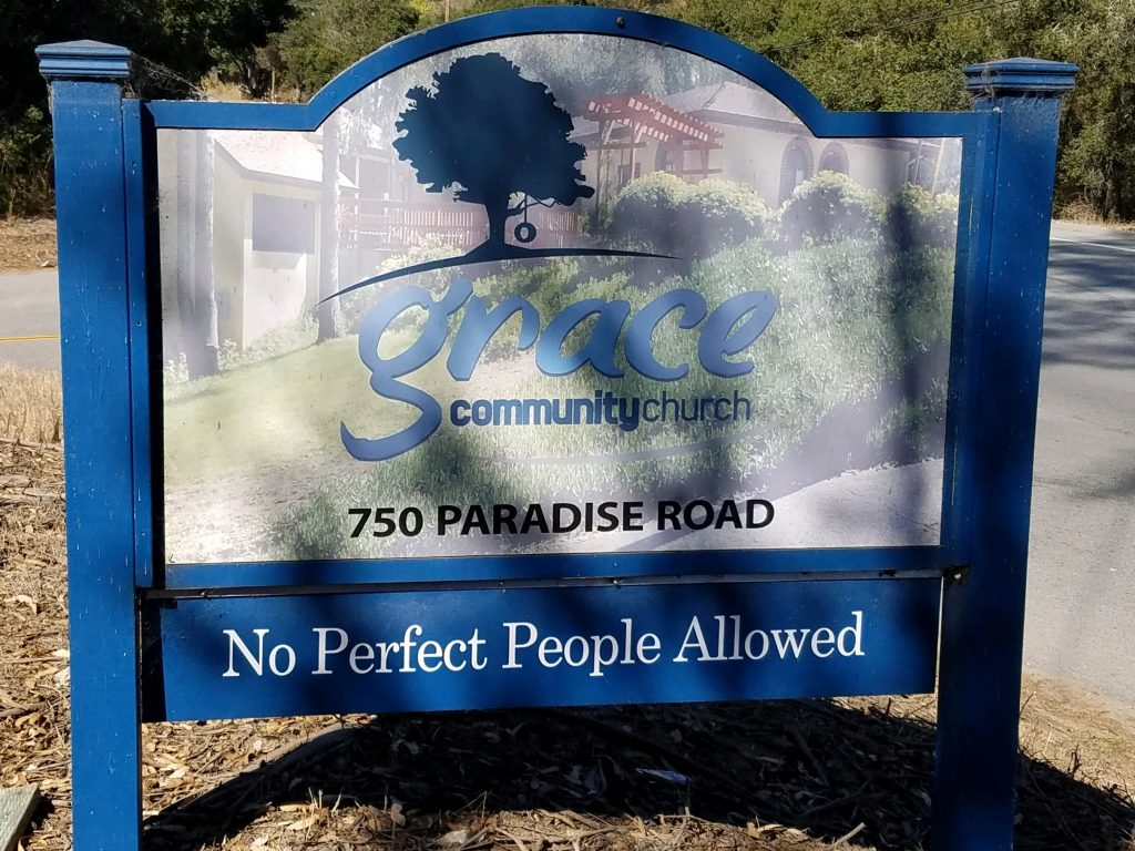 No Perfect People Allowed Sign